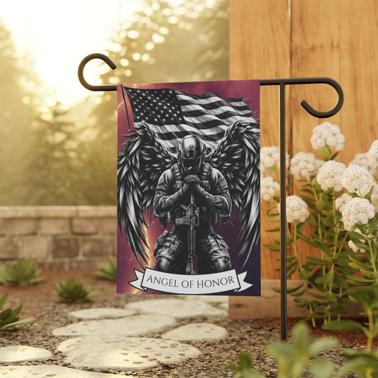 Angel of Honor Soldier Garden Flag | Military Memorial House Banner
