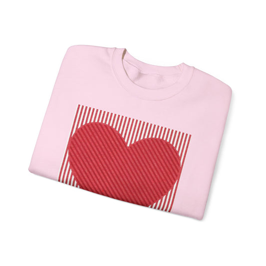Retro Valentines Heart Sweatshirt, Cute Love Hearts for Moms, Teachers & Women