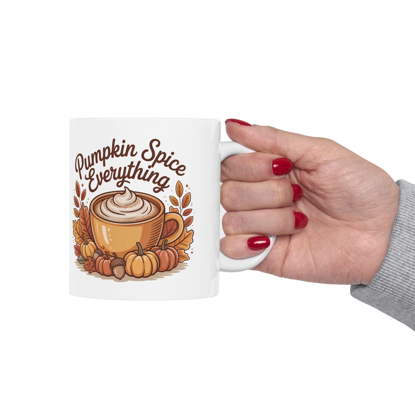 Pumpkin Spice Everything Ceramic Mug | Fall Coffee Cup, Autumn Gift, Cozy Kitchen Decor, Halloween, Thanksgiving