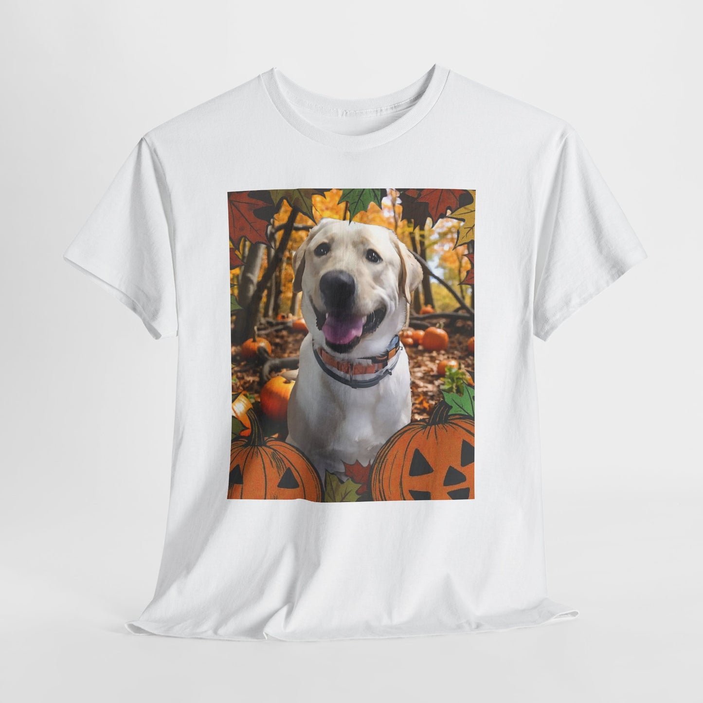 Fall Pet Lover Tee - Cute Dog & Pumpkin Design, Fall Shirt, Dog Lover Gift, Autumn Apparel, Halloween T-Shirt