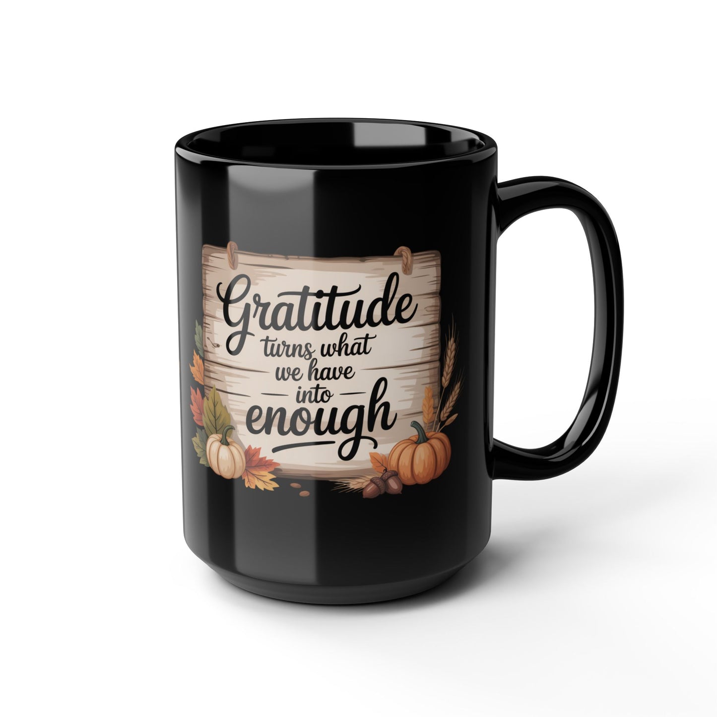 Mug: Gratitude Mug, Cozy Coffee Cup, Fall Decor, Autumn Vibes, Thanksgiving Gift