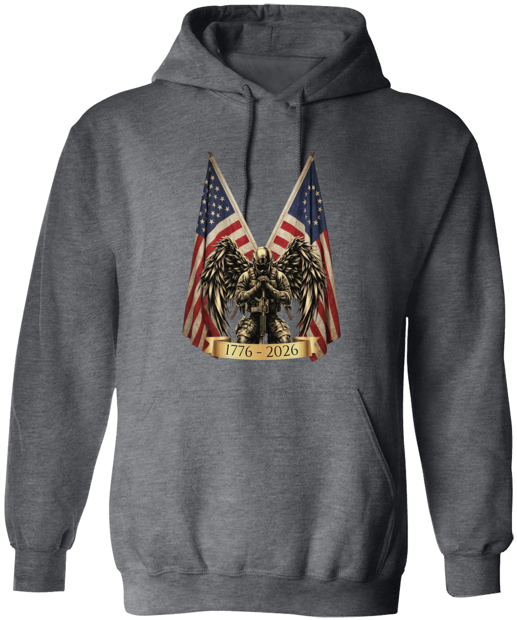 Patriotic Angel Warrior Unisex Hoodie