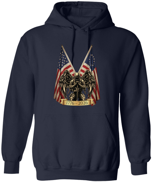Patriotic Angel Warrior Unisex Hoodie