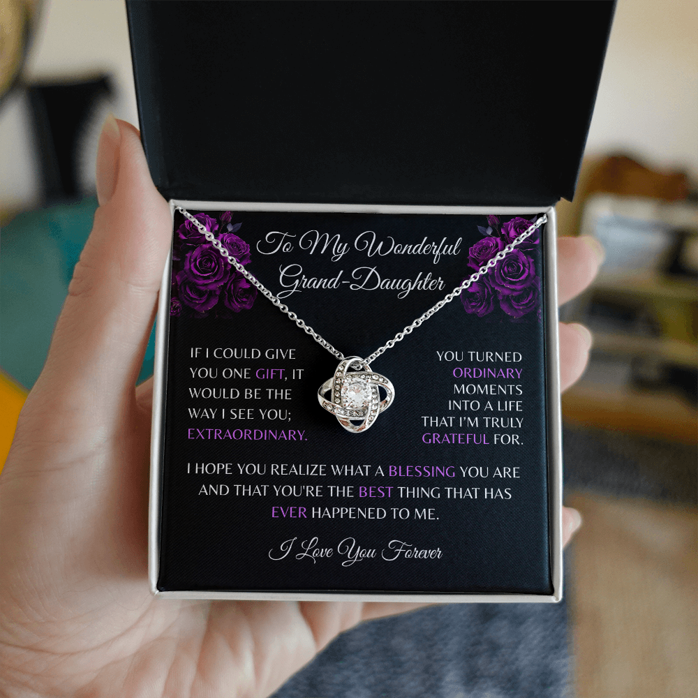 Granddaughter Necklace & Message Card