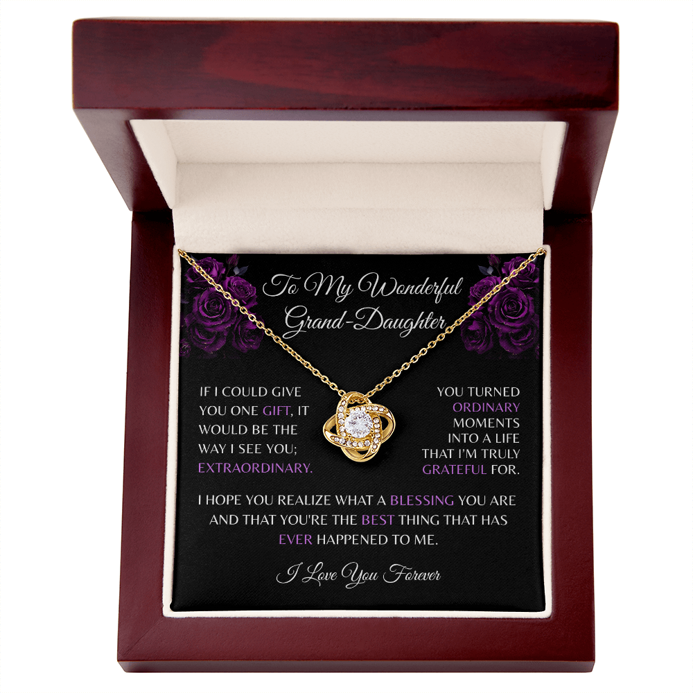 Granddaughter Necklace & Message Card