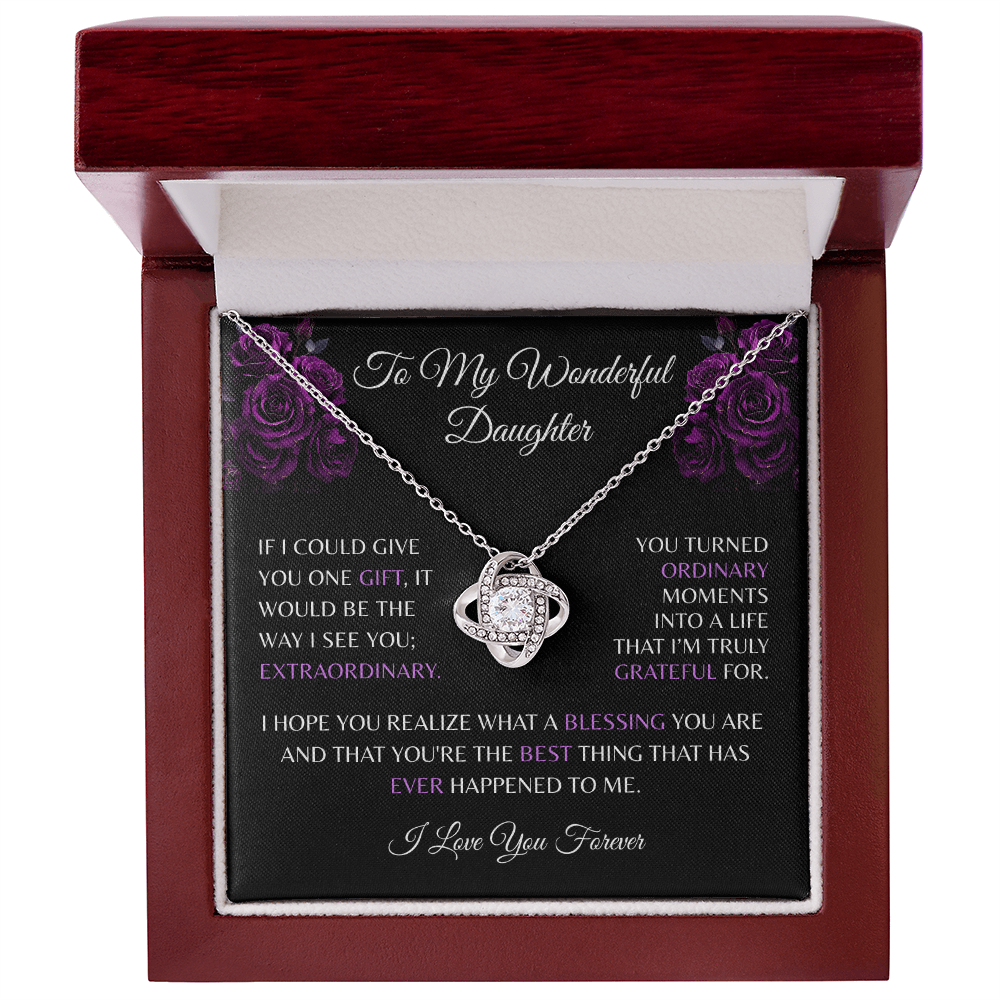 Daughter Necklace and Message Card