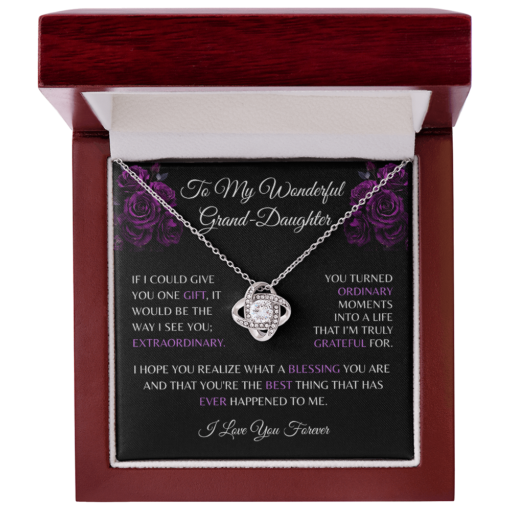 Granddaughter Necklace & Message Card