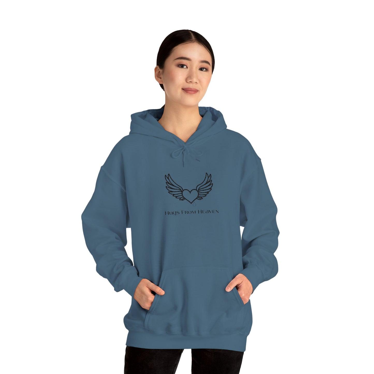 Hugs From Heaven Hoodie — Heart & Wings Memorial Sweatshirt