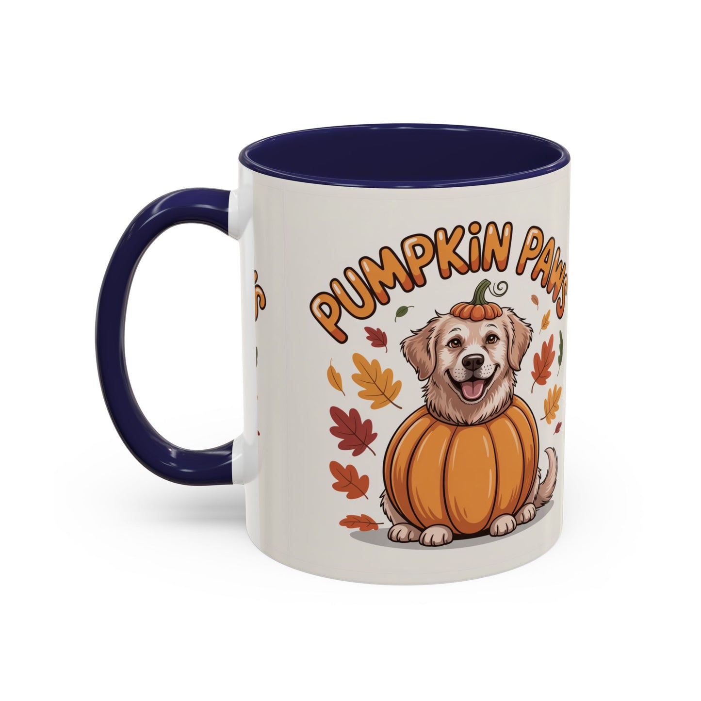 Fall Pumpkin Paws Coffee Mug, Dog Lover Gift, Autumn Home Decor, Cute Pet Mug, Halloween Coffee Cup, Seasonal Drinkware