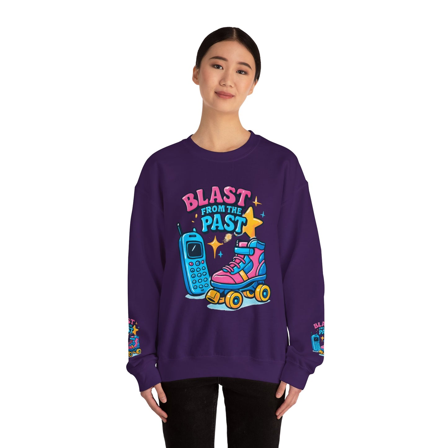 80's Retro Roller Skates & Cordless Phones Sweatshirt