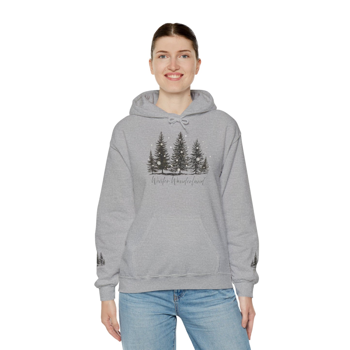 Lush Forest Hoodie - Cozy Unisex Heavy Blend Sweatshirt for Nature Lovers