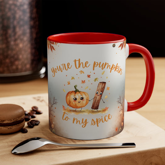 Colorful Fall Pumpkin Spice Mug, Perfect for Autumn Gifts, Coffee Lovers, Seasonal Decor, Thanksgiving