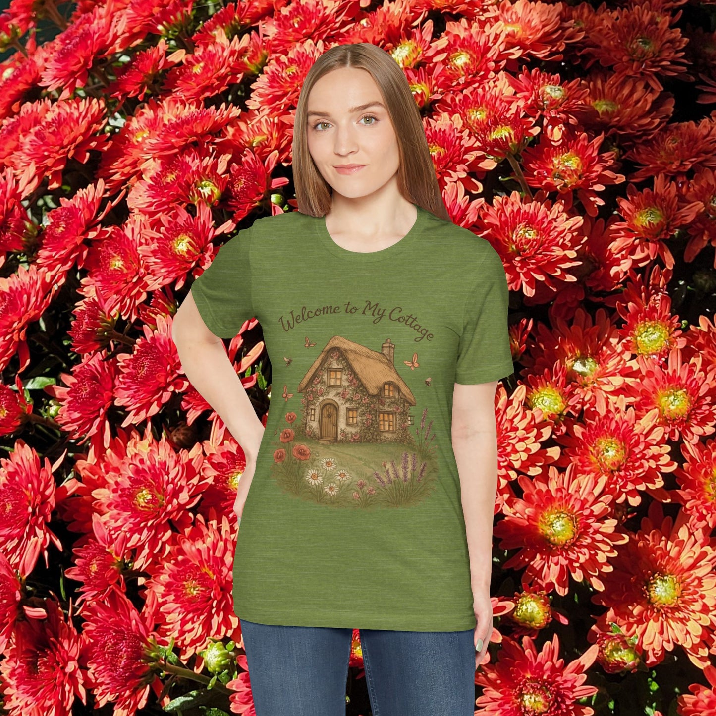 Cottage Tee - Relaxing English Countryside Short Sleeve Shirt