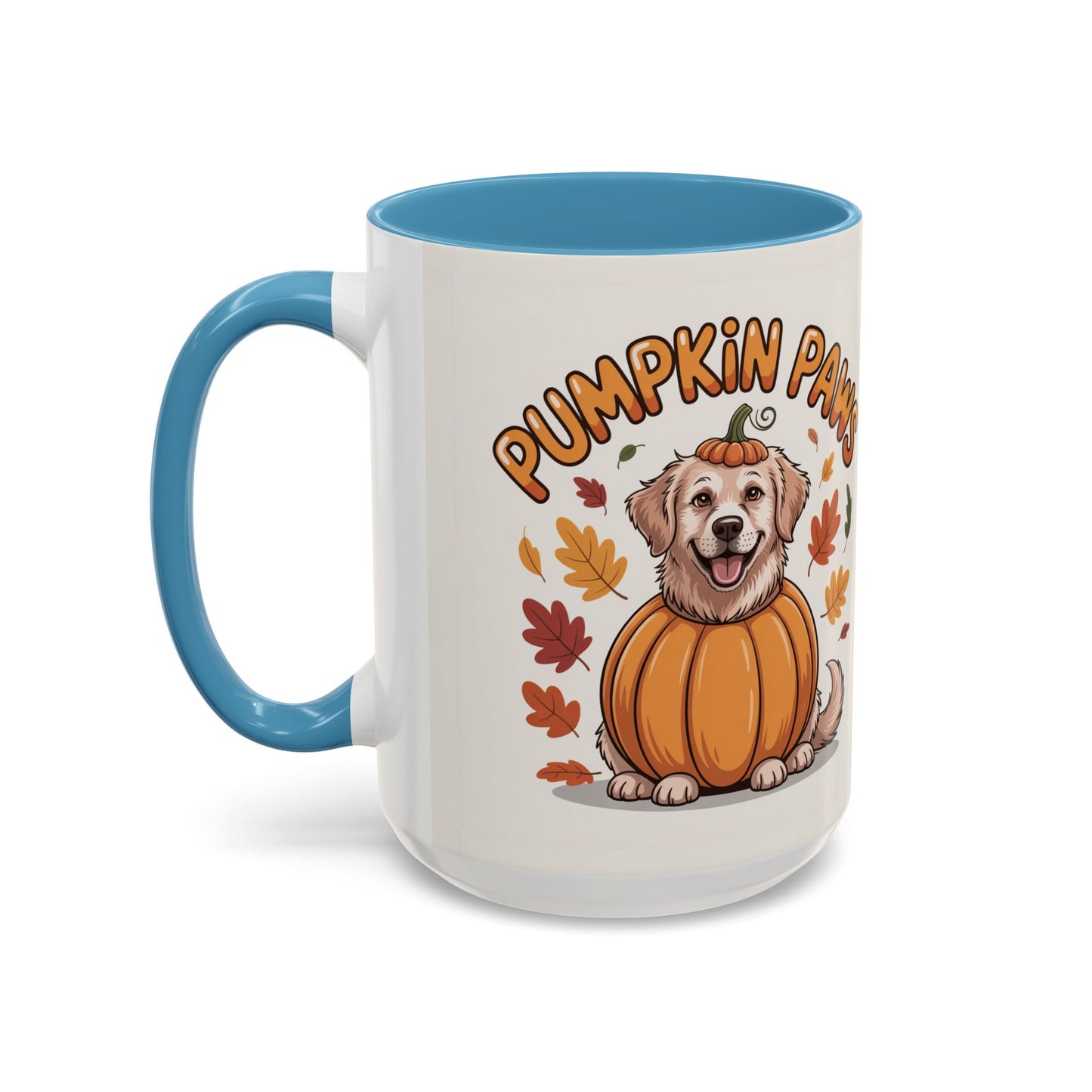 Fall Pumpkin Paws Coffee Mug, Dog Lover Gift, Autumn Home Decor, Cute Pet Mug, Halloween Coffee Cup, Seasonal Drinkware