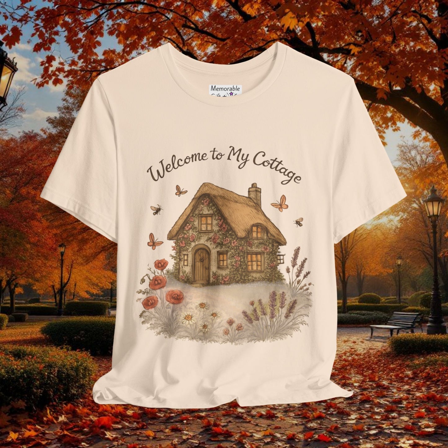 Cottage Tee - Relaxing English Countryside Short Sleeve Shirt