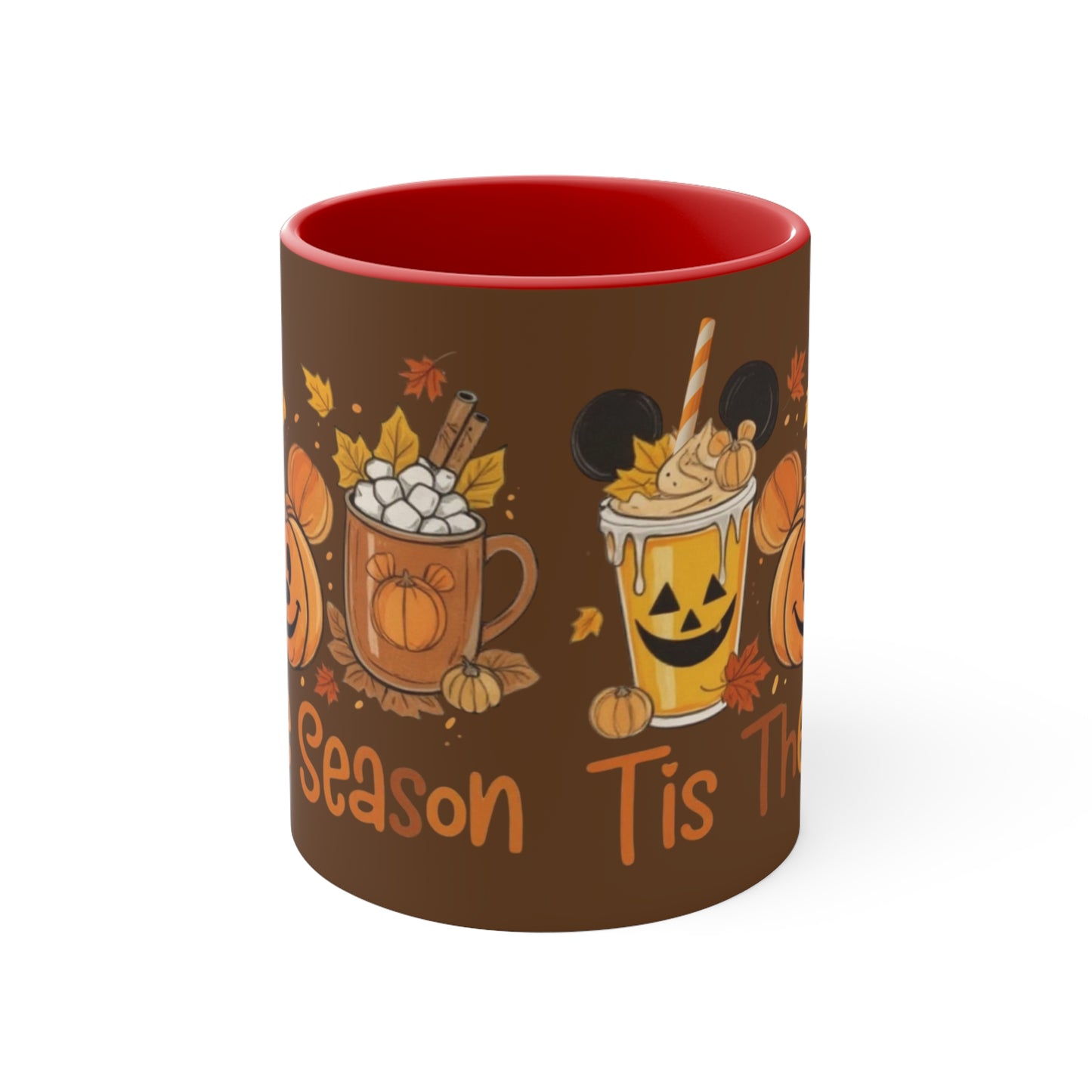 Festive Fall Accent Mugs | Halloween Coffee Cup, Autumn Drinkware, Seasonal Gift, Cozy Mug, Cute Kitchen Decor