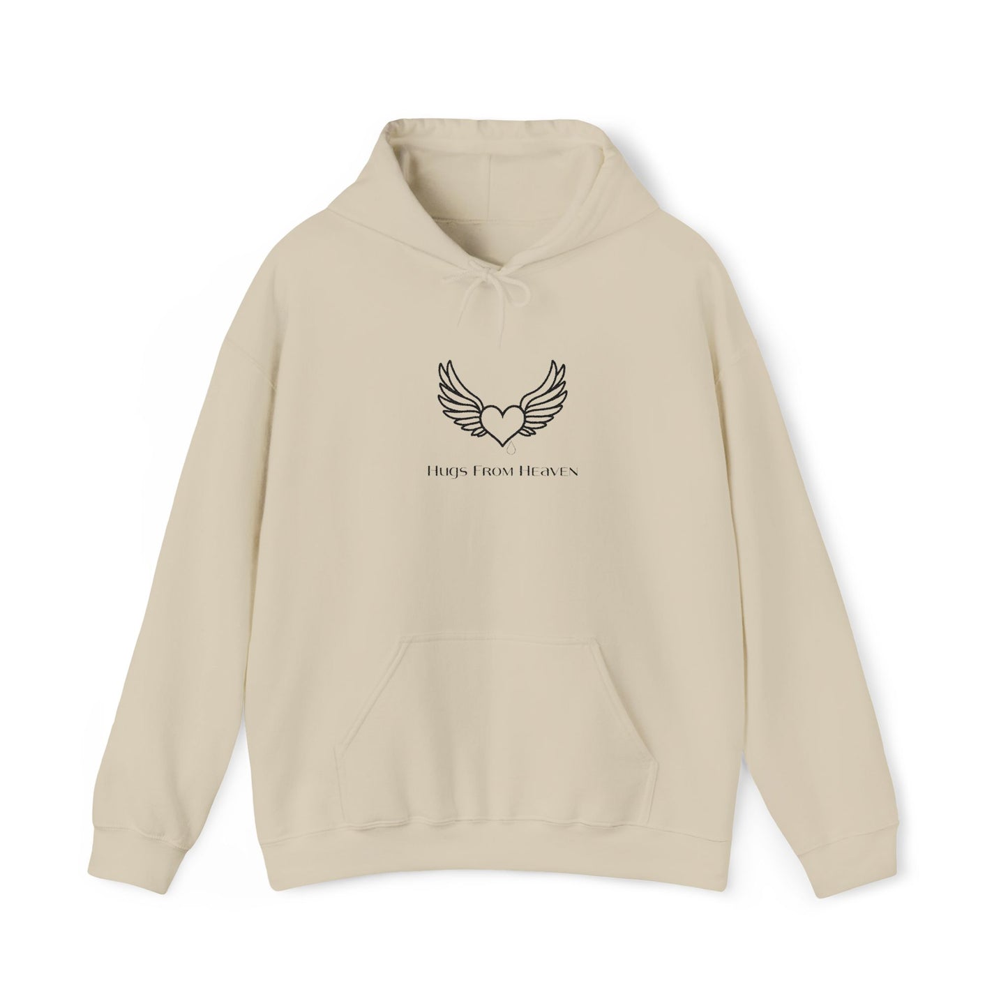 Hugs From Heaven Hoodie — Heart & Wings Memorial Sweatshirt