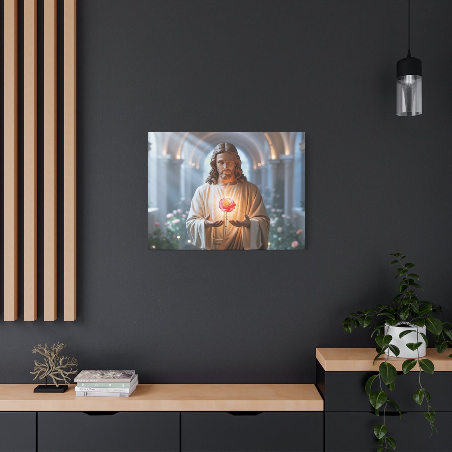 Inspirational Jesus Canvas Art, Religious Wall Decor, Faith-Based Home Decoration, Spiritual Gift for Believers, Church Wall Hanging, [...]
