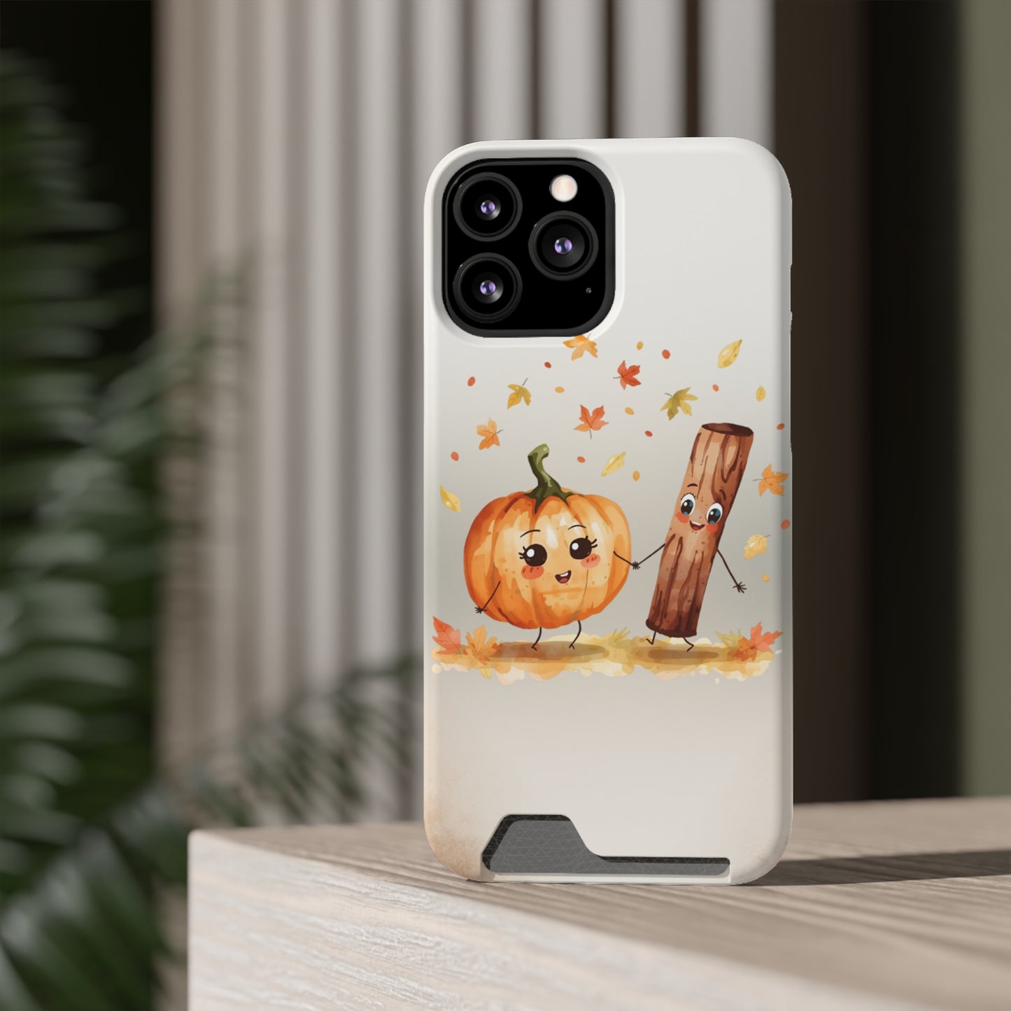 Phone Case - Pumpkin & Spice Card Holder