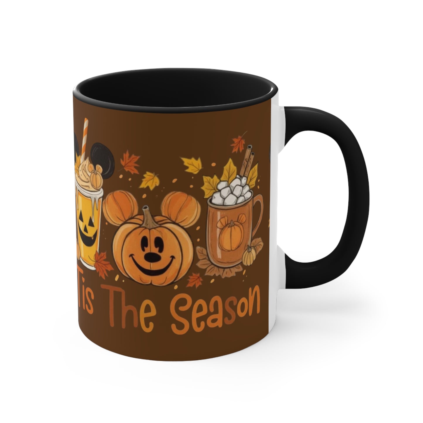 Festive Fall Accent Mugs | Halloween Coffee Cup, Autumn Drinkware, Seasonal Gift, Cozy Mug, Cute Kitchen Decor