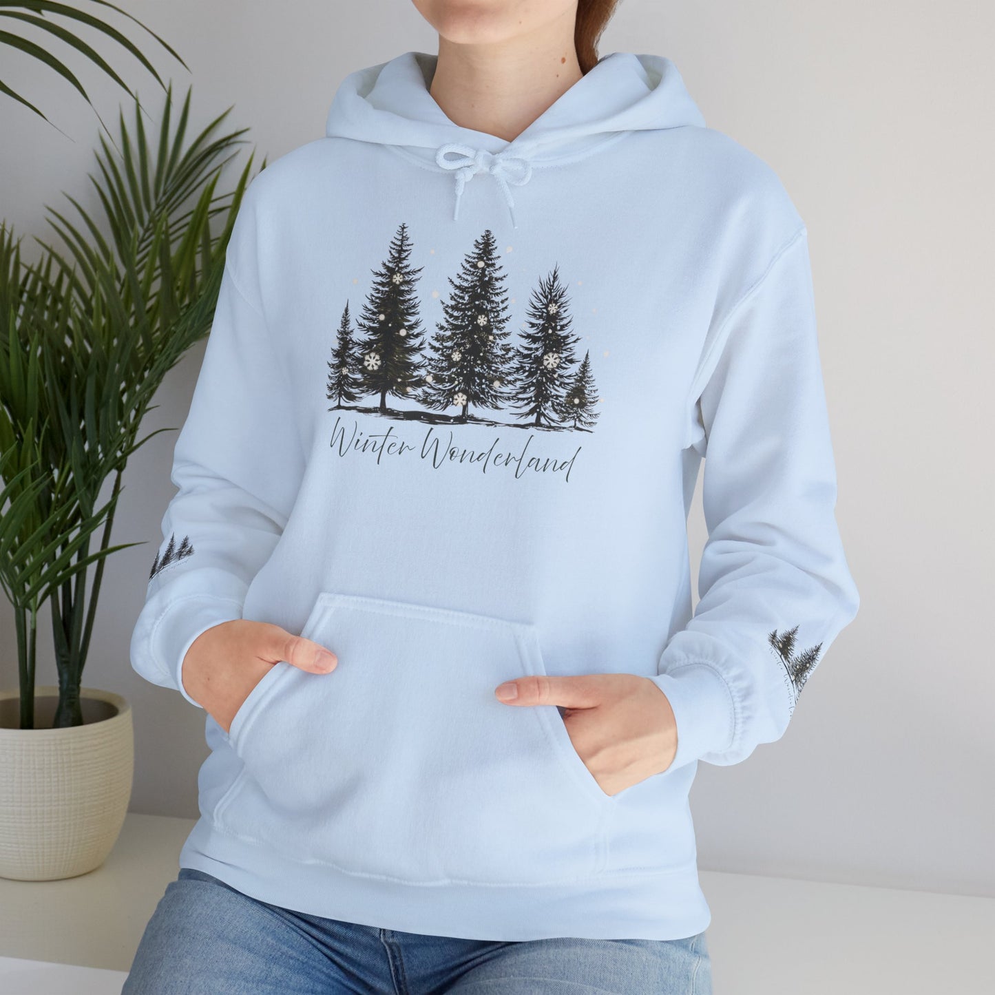 Lush Forest Hoodie - Cozy Unisex Heavy Blend Sweatshirt for Nature Lovers