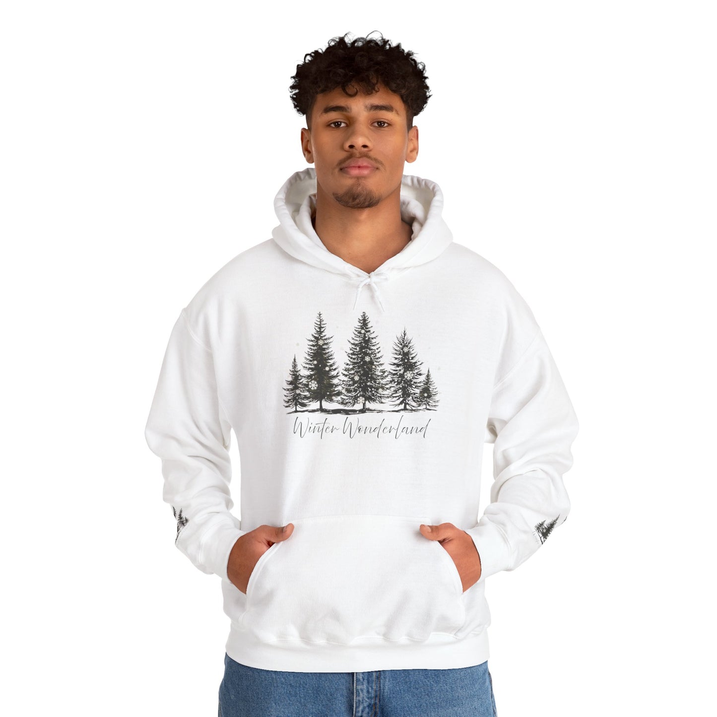Lush Forest Hoodie - Cozy Unisex Heavy Blend Sweatshirt for Nature Lovers