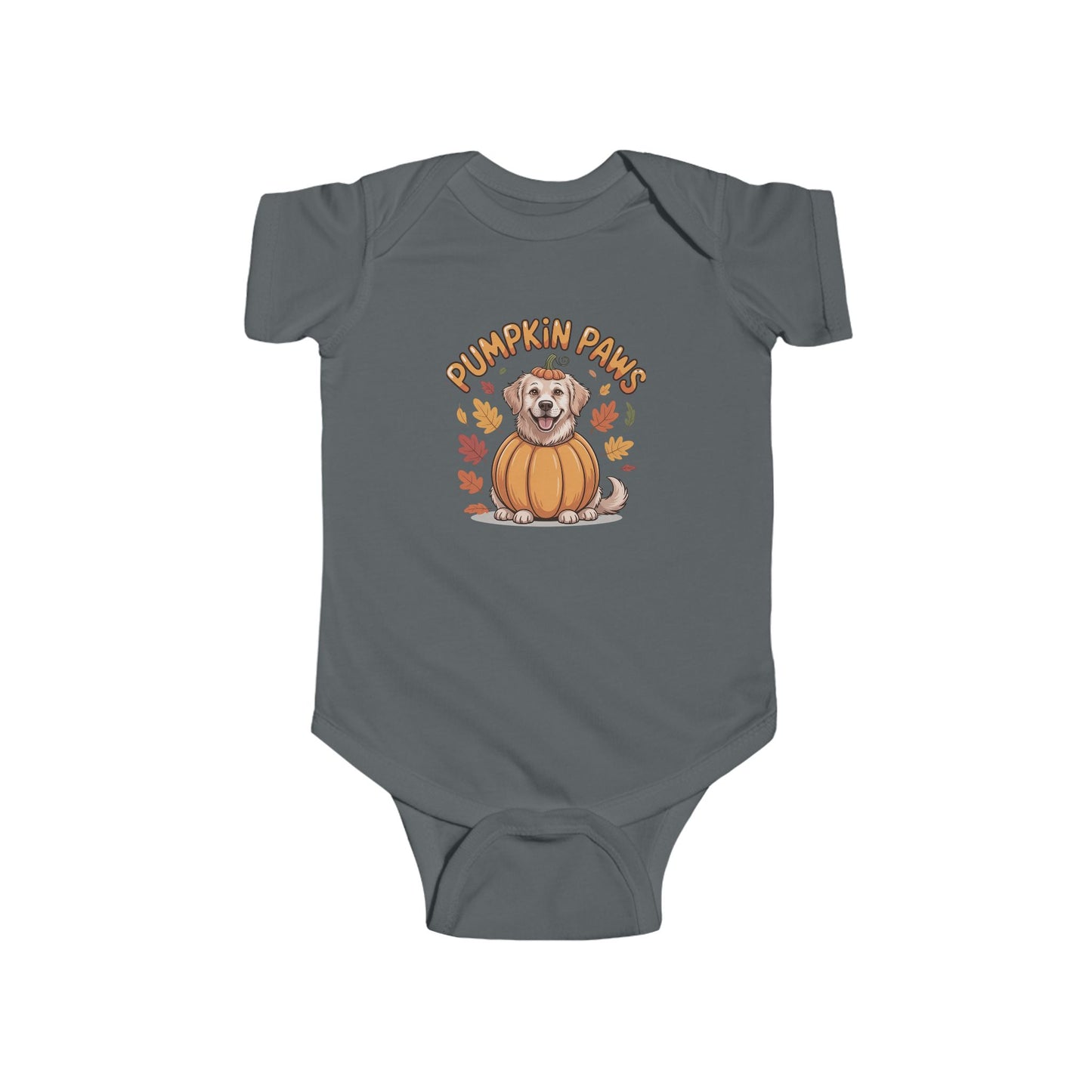 Pumpkin Paws Infant Bodysuit, Cute Baby Halloween Outfit, Autumn Cat Bodysuit, Fall Baby Clothes, Adorable Baby Gift