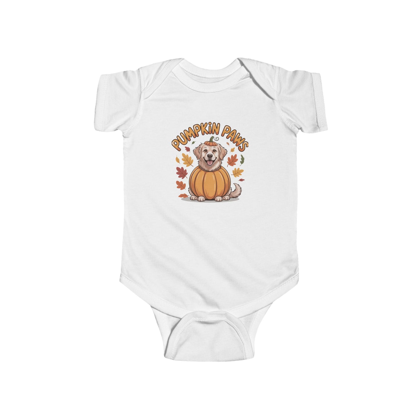 Pumpkin Paws Infant Bodysuit, Cute Baby Halloween Outfit, Autumn Cat Bodysuit, Fall Baby Clothes, Adorable Baby Gift