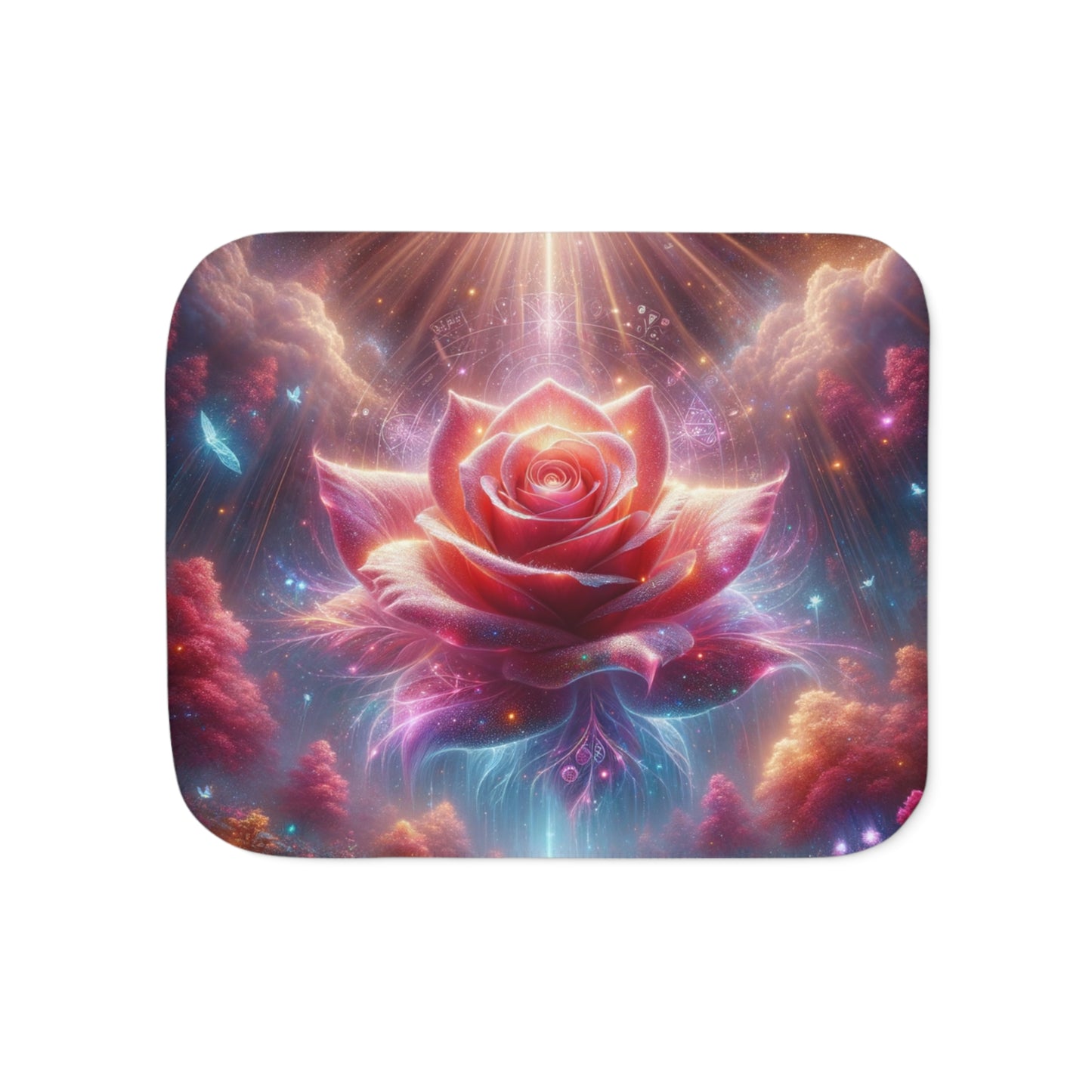 Celestial Rose Sherpa Blanket