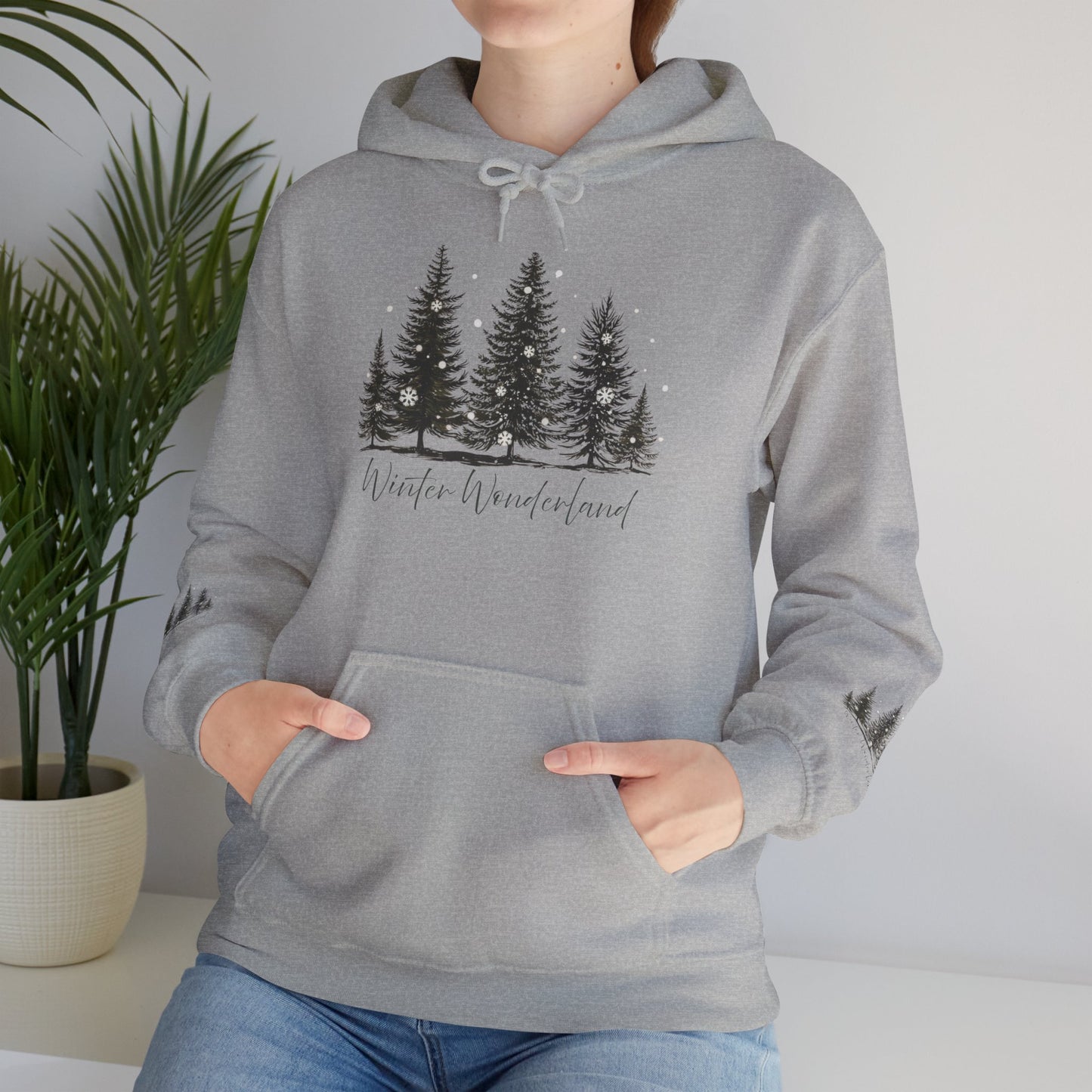Lush Forest Hoodie - Cozy Unisex Heavy Blend Sweatshirt for Nature Lovers