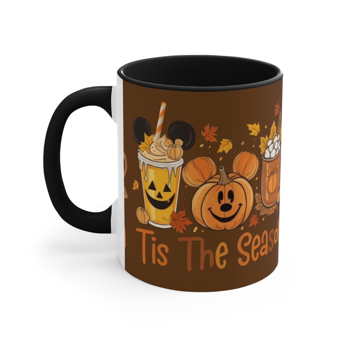 Festive Fall Accent Mugs | Halloween Coffee Cup, Autumn Drinkware, Seasonal Gift, Cozy Mug, Cute Kitchen Decor