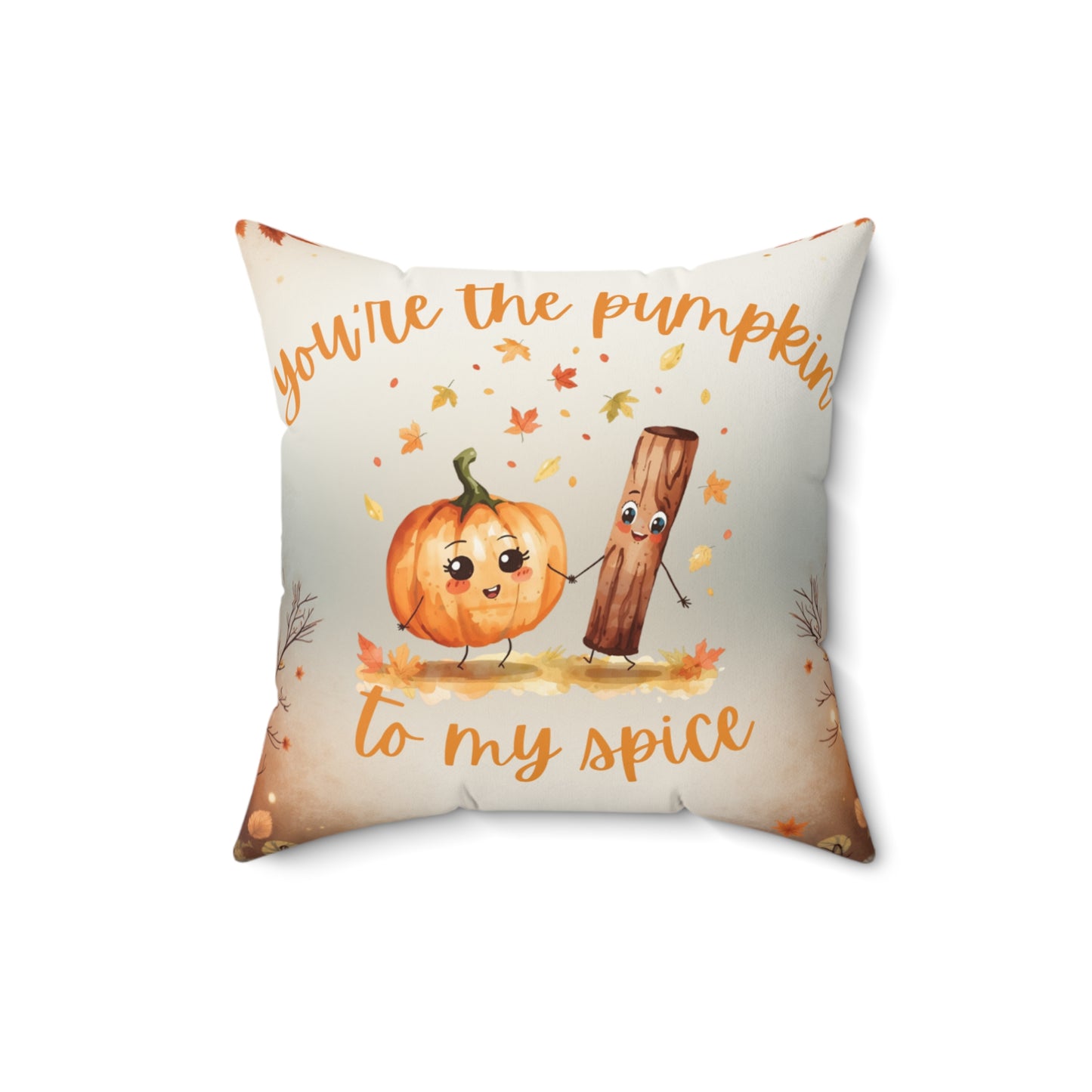 Pumpkin Spice Pillow, Fall Décor, Cozy Home Accent, Autumn Gift, Seasonal Cushion, Cute Harvest Pillow