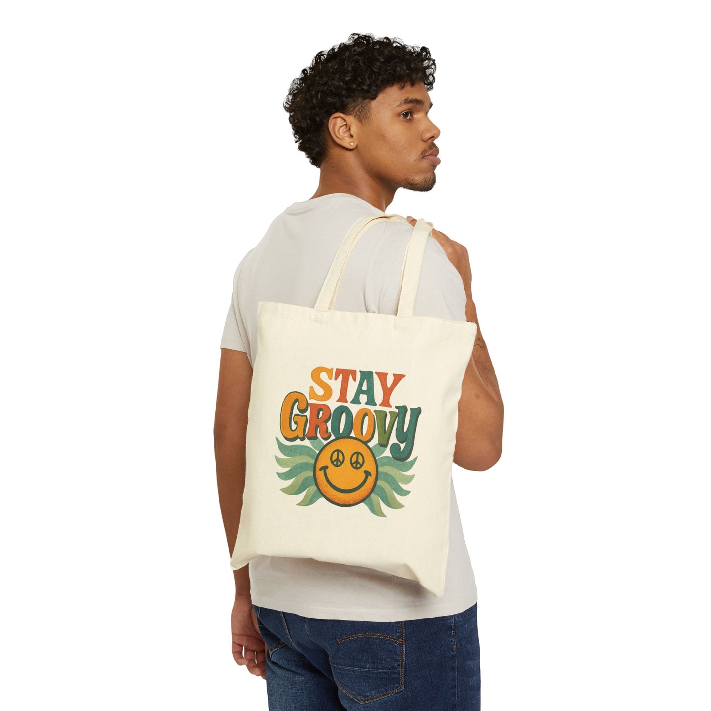 Groovy Peace Sign Tote Bag