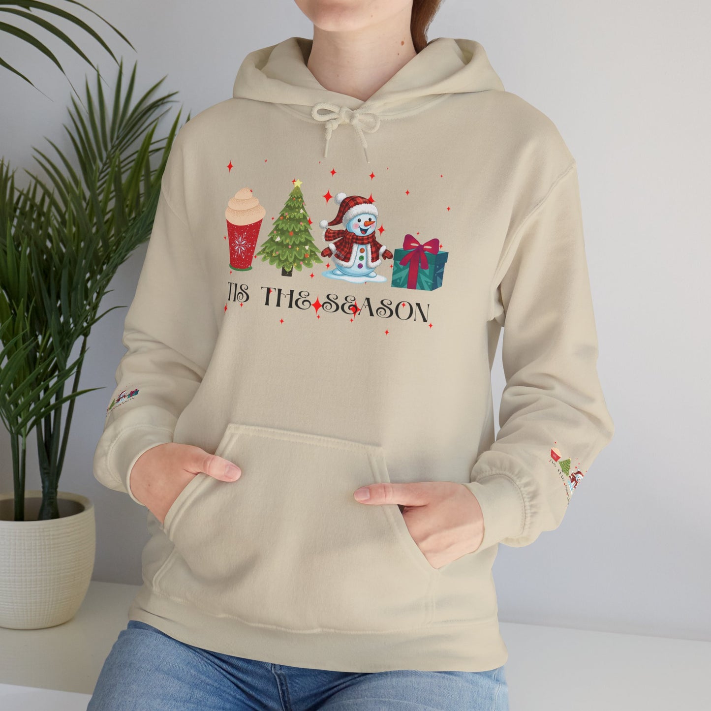 Festive Holiday Hoodie - 'Tis the Season Sweatshirt