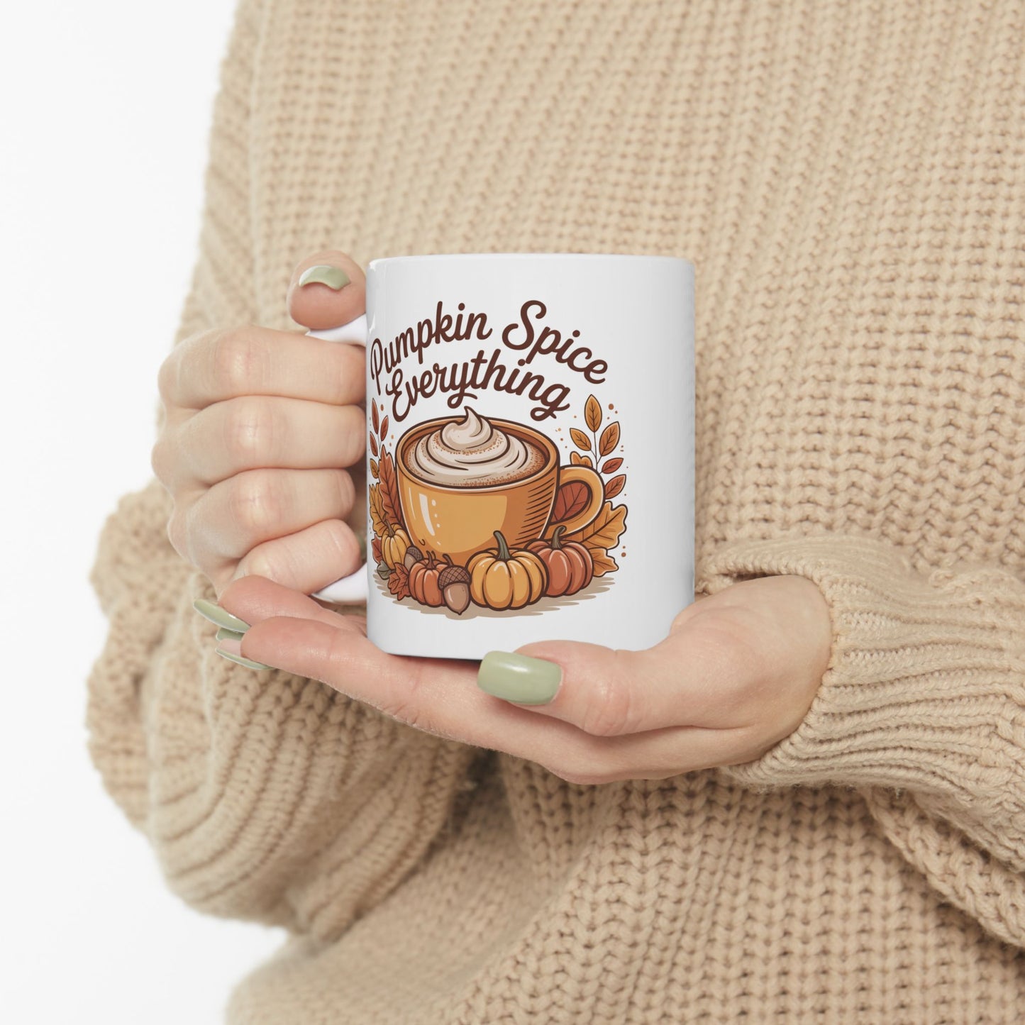 Pumpkin Spice Everything Ceramic Mug | Fall Coffee Cup, Autumn Gift, Cozy Kitchen Decor, Halloween, Thanksgiving
