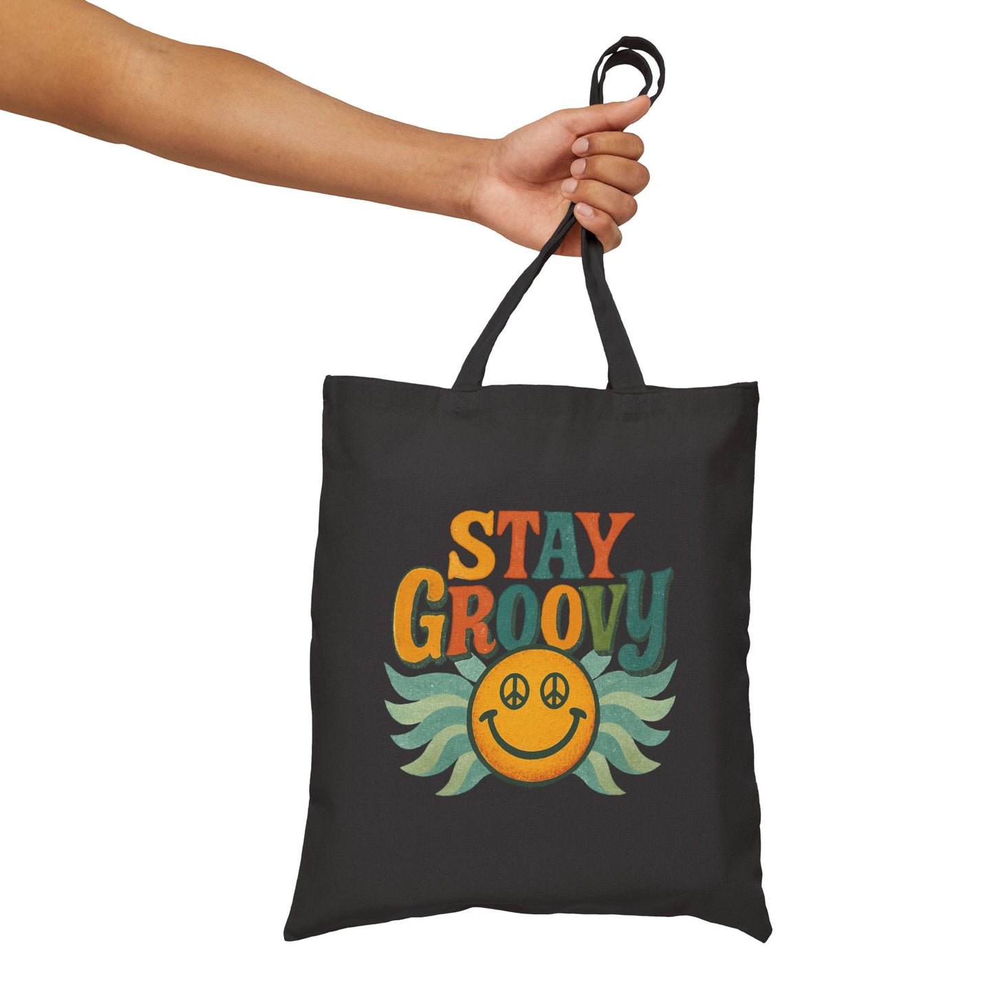 Groovy Peace Sign Tote Bag