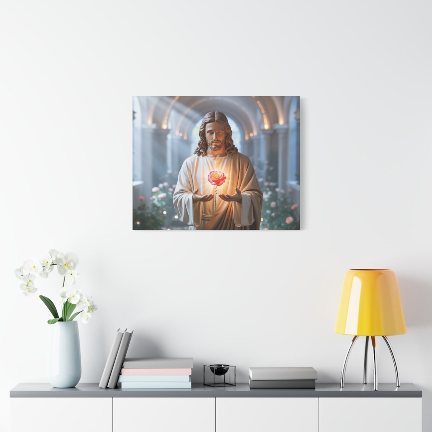 Inspirational Jesus Canvas Art, Religious Wall Decor, Faith-Based Home Decoration, Spiritual Gift for Believers, Church Wall Hanging, [...]