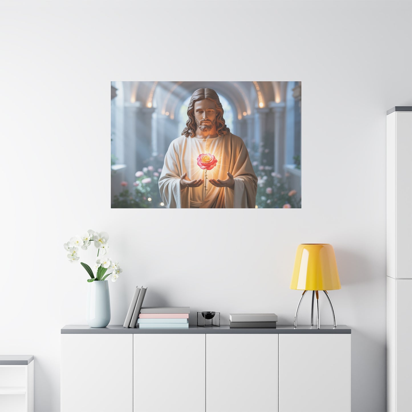 Inspirational Jesus Canvas Art, Religious Wall Decor, Faith-Based Home Decoration, Spiritual Gift for Believers, Church Wall Hanging, [...]