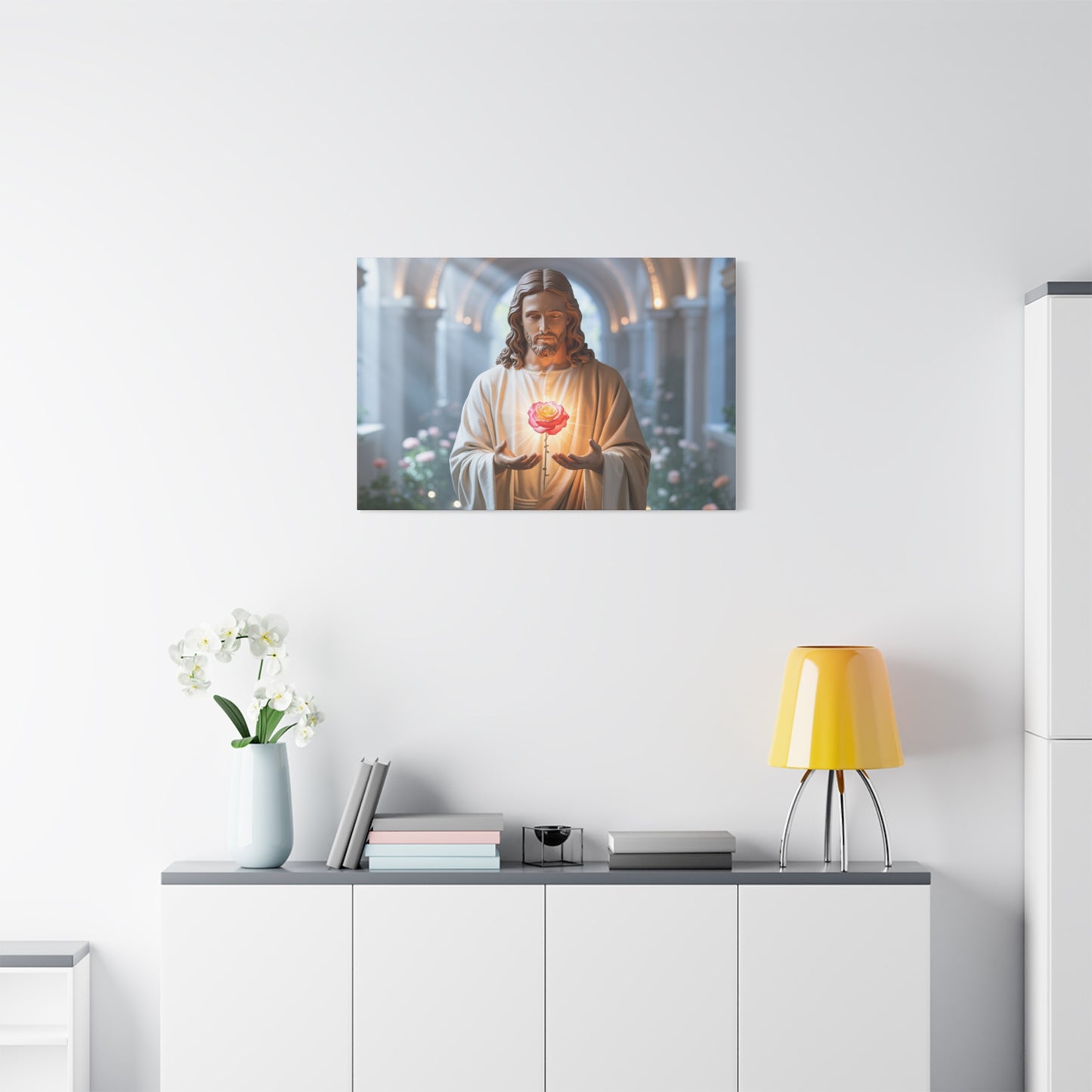 Inspirational Jesus Canvas Art, Religious Wall Decor, Faith-Based Home Decoration, Spiritual Gift for Believers, Church Wall Hanging, [...]