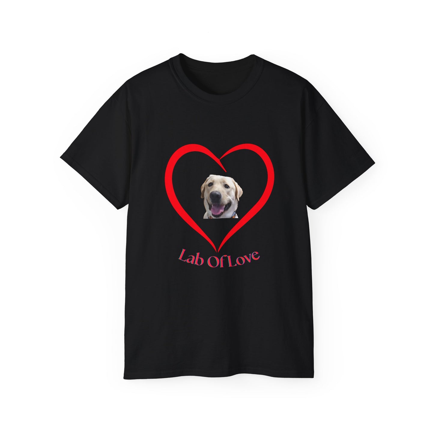Heart Love Dog Unisex Tee - Pet Lovers Gift, Valentine's Day Apparel