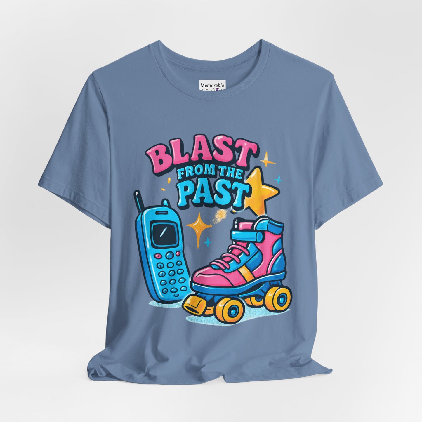 Retro Tee - Roller Skates & Cordless Phones Design