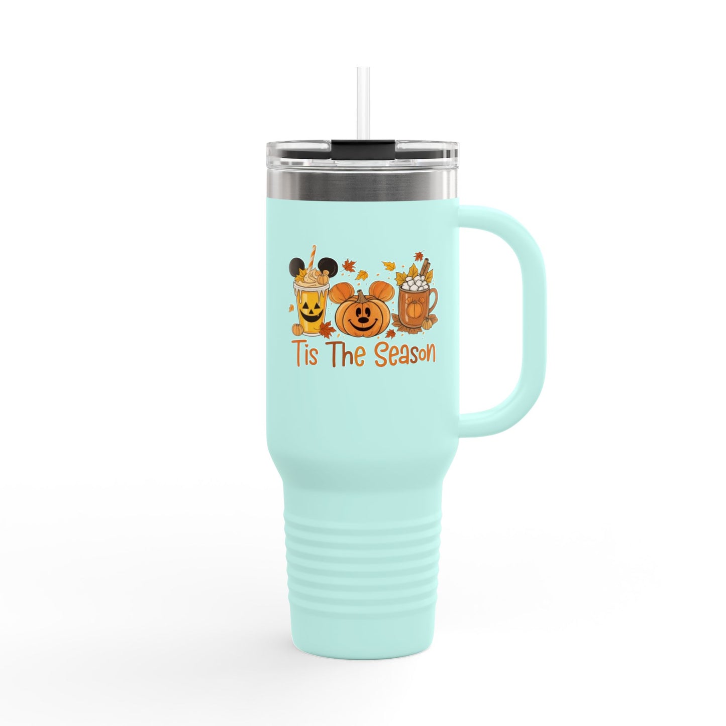 Tis The Season Insulated Travel Mug, 40oz - Fall Vibes, Pumpkin Spice Lover, Coffee Travel Cup, Halloween Gift