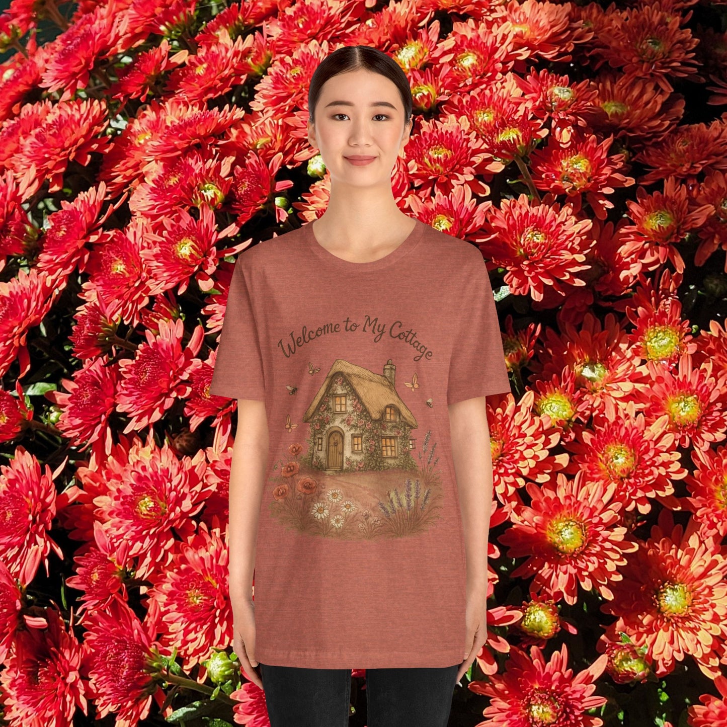 Cottage Tee - Relaxing English Countryside Short Sleeve Shirt