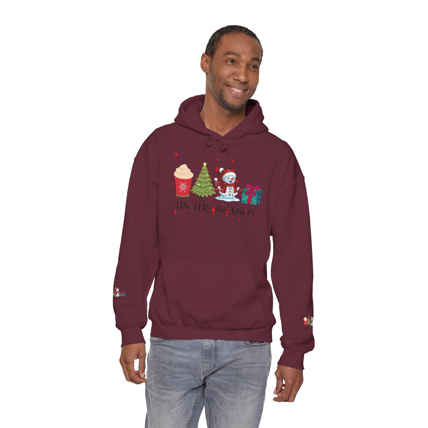 Festive Holiday Hoodie - 'Tis the Season Sweatshirt