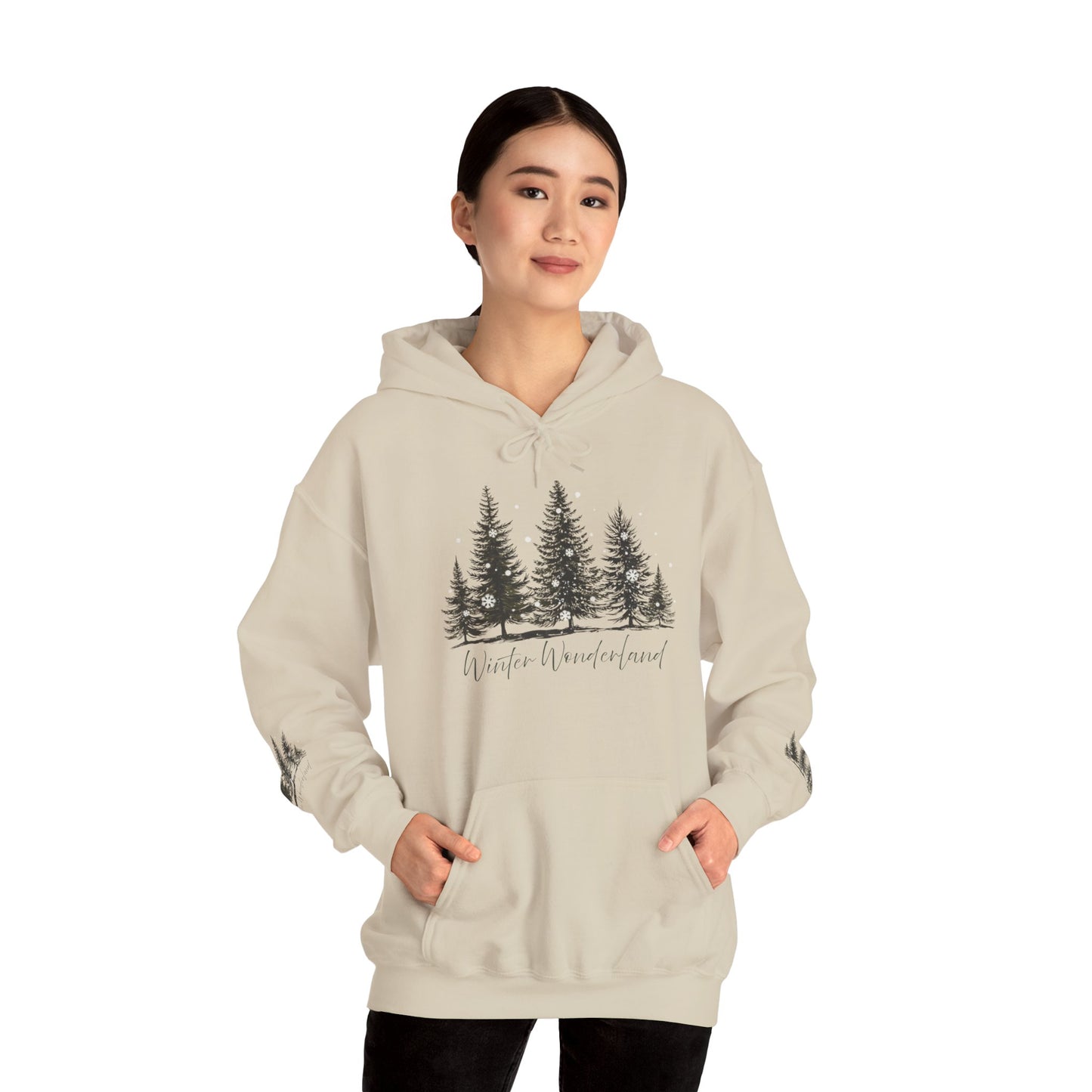 Lush Forest Hoodie - Cozy Unisex Heavy Blend Sweatshirt for Nature Lovers