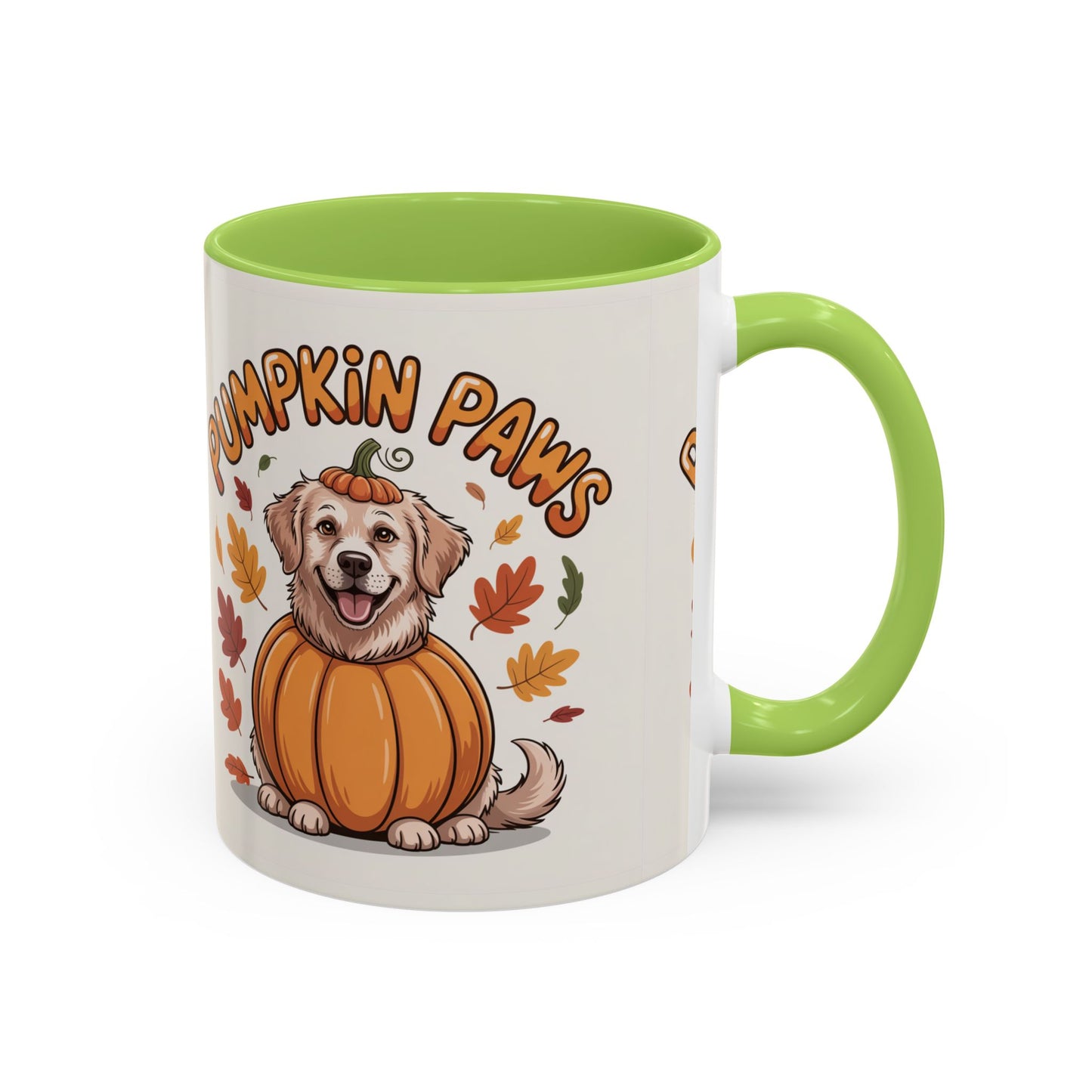 Fall Pumpkin Paws Coffee Mug, Dog Lover Gift, Autumn Home Decor, Cute Pet Mug, Halloween Coffee Cup, Seasonal Drinkware