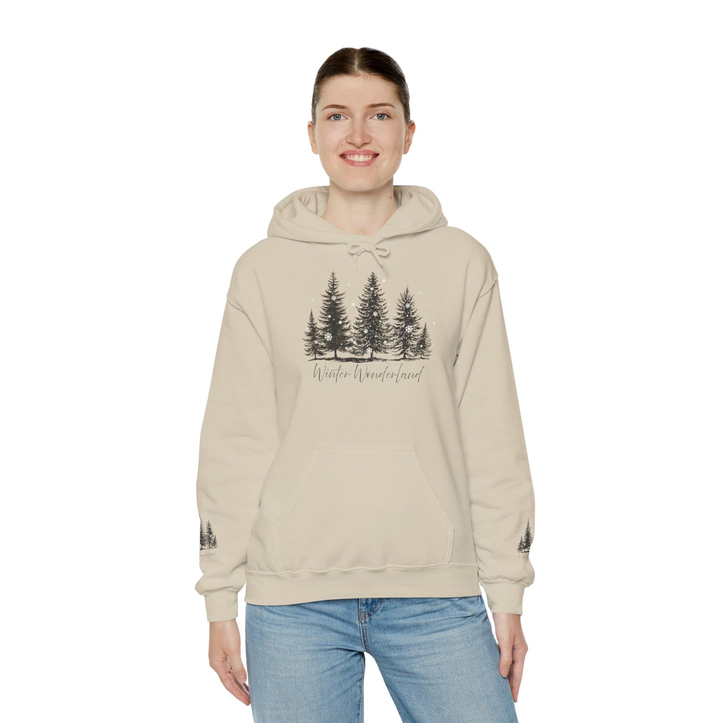 Lush Forest Hoodie - Cozy Unisex Heavy Blend Sweatshirt for Nature Lovers
