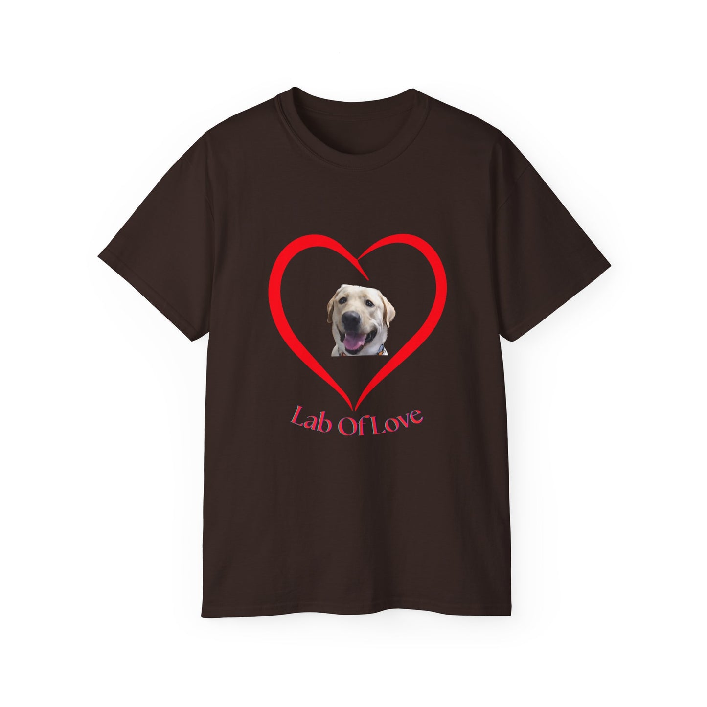 Heart Love Dog Unisex Tee - Pet Lovers Gift, Valentine's Day Apparel