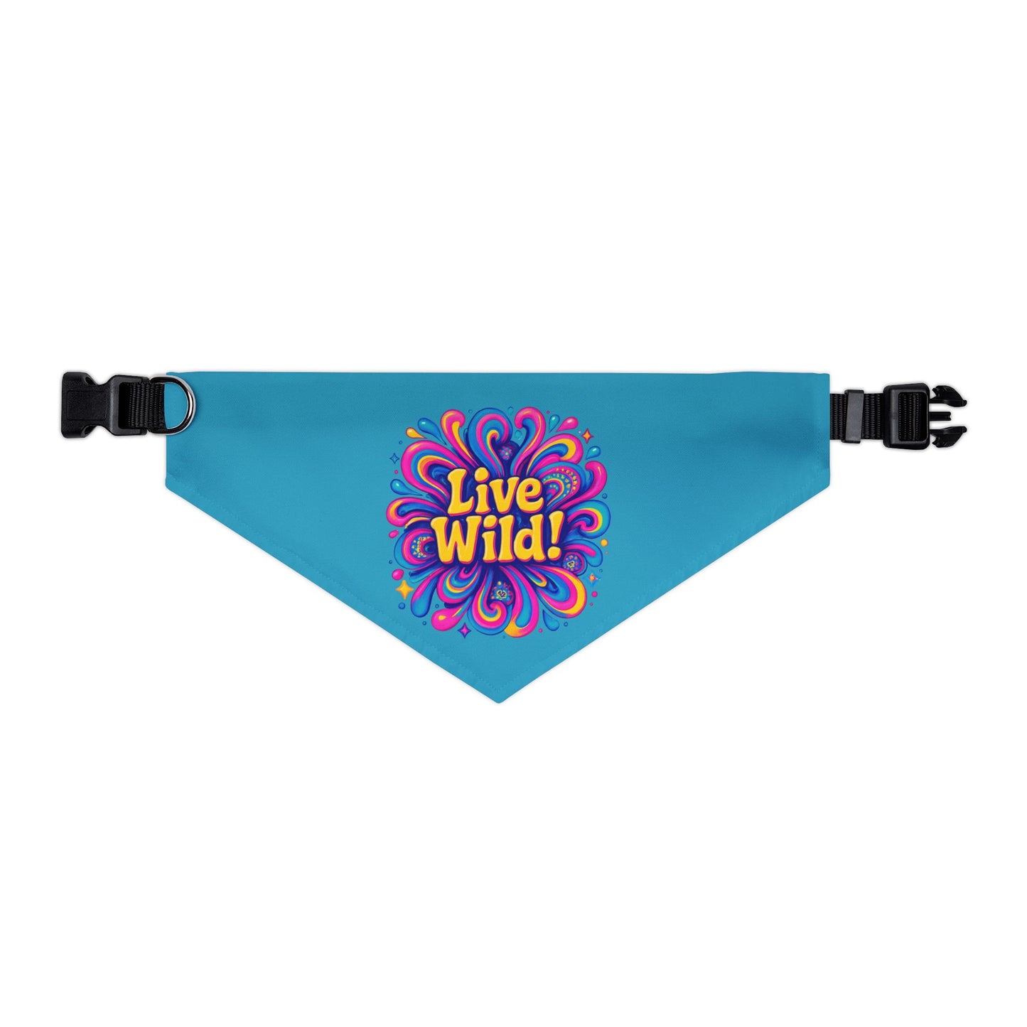 Vibrant Pet Bandana Collar - "Live Wild!" Style, Fun Accessory for Dogs, Cute Gift for Pet Lovers, Dog Birthday, Pet Adoption, Outdoor [...]