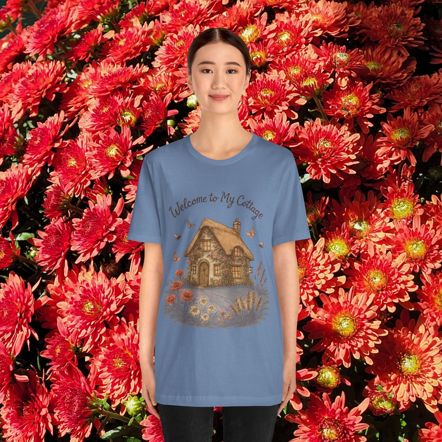 Cottage Tee - Relaxing English Countryside Short Sleeve Shirt